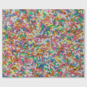 Zuckerkraut farbenfrohe Hintergrundgeschenk Geschenkpapier (Flach)