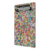 Zuckerkraut farbenfrohe Hintergrundgeschenk Mini Klemmbrett (Gewinkelt2)