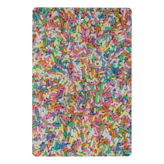 Zuckerkraut farbenfrohe Hintergrundgeschenk Mini Klemmbrett (Rückseite)