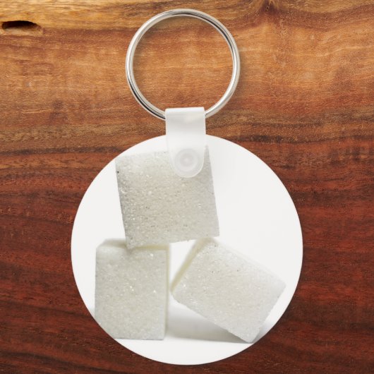 Zuckerkuben Schlüsselanhänger (Vorderseite)
