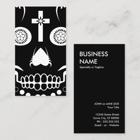 Zuckerkugel:2 Visitenkarte (Vorne/Hinten)