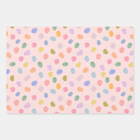 Zuckerkügelchen Geschenkpapier Set (Vorderseite 3)