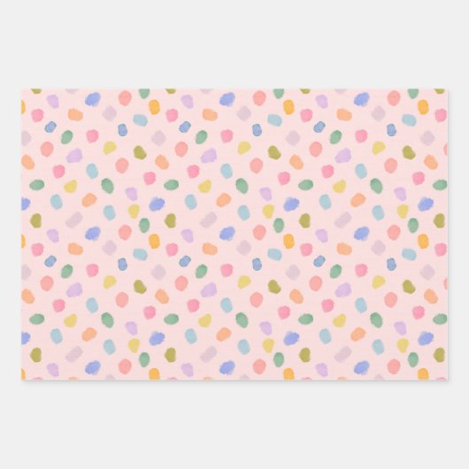 Zuckerkügelchen Geschenkpapier Set (Vorderseite 2)