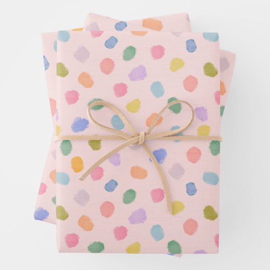 Zuckerkügelchen Geschenkpapier Set (Beispiel)