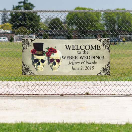 Zuckerkulbrücke und Banner für Hochzeiten (Insitu)