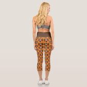 Zuckerkull-Rose Owl Capri Leggings (Rückseite)