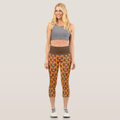 Zuckerkull-Rose Owl Capri Leggings (Vorderseite)