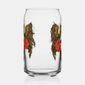 Zuckerkull-Rose Owl Dosenglas (Links)