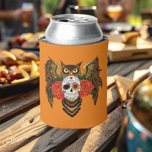 Zuckerkull-Rose Owl Dosenkühler