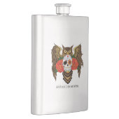 Zuckerkull-Rose Owl Flachmann (Rechts)