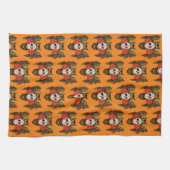 Zuckerkull-Rose Owl Geschirrtuch (Horizontal)