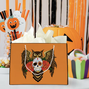 Zuckerkull-Rose Owl Große Geschenktüte
