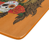 Zuckerkull-Rose Owl Schneidebrett (Ecke)