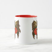 Zuckerkull-Rose Owl Tasse (Zentrum)