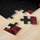 Zuckerkuller Rote Rosen schwarz Puzzle (Seite)