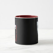Zuckerkuller Rote Rosen schwarz Tasse (Zentrum)