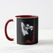 Zuckerkuller Rote Rosen schwarz Tasse (Links)