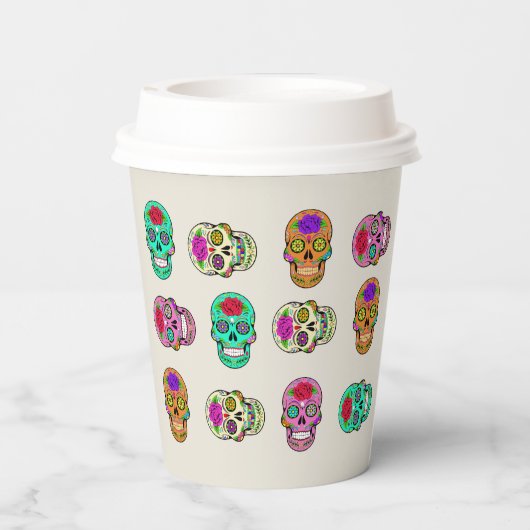 Zuckerkulls Papiertasse Pappbecher (Rückseite)