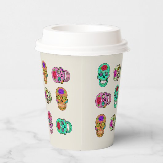 Zuckerkulls Papiertasse Pappbecher (Rechts)