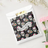 Zuckerkulls und Wirbel Schwarz ID725 Geschenktütchen (Versiegelt)