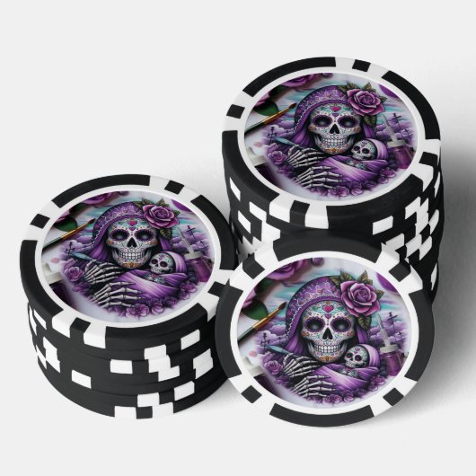 Zuckerkulpferde Muttermund-Poker-Chips Pokerchips (Stapel)
