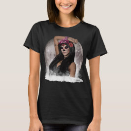 Zuckerkulpturen Lila Augen unter Vollmond T-Shirt