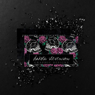 Zuckerkulpturen Rosen Girly Gothic Grunge Glam Visitenkarte