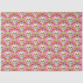 Zuckerkultur - Diagonal Grid (Rosa) Seidenpapier (Vorderseite)