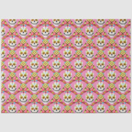 Zuckerkultur - Diagonal Grid (Rosa) Seidenpapier