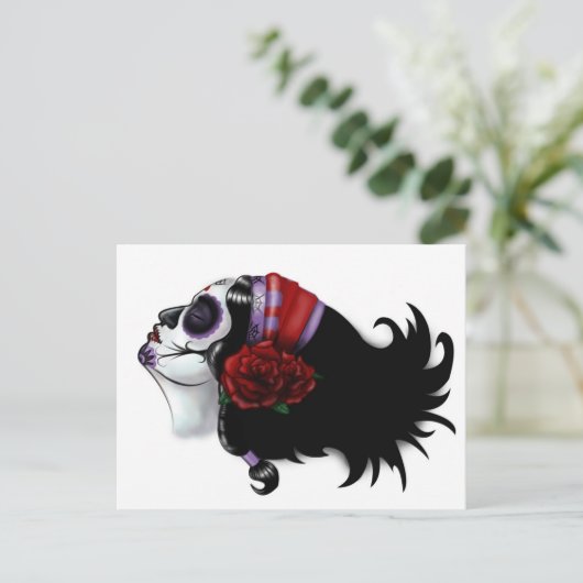 Zuckerkulturdesign Postkarte (Stehend Vorderseite)