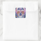 Zuckerkulturdesign Quadratischer Aufkleber (Tasche)
