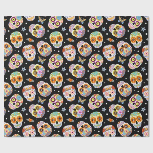 Zuckerkulturmuster Geschenkpapier (Flach)