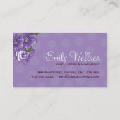 Zuckerkünstler-Visitenkarten Visitenkarte (Rückseite)