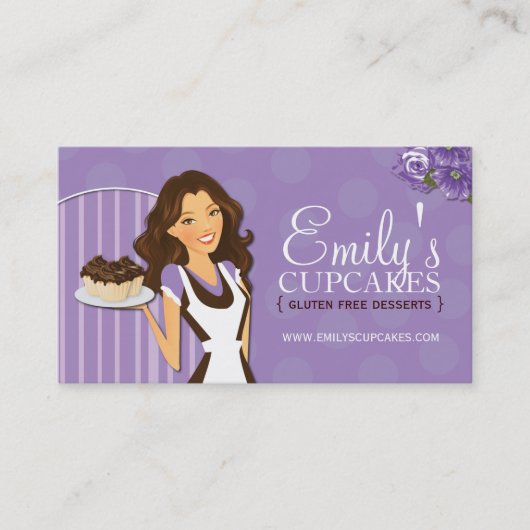 Zuckerkünstler-Visitenkarten Visitenkarte (Vorderseite)