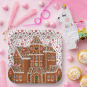 Zuckerlebkuchenhaus pappteller (Party)
