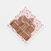 Zuckerlebkuchenhaus serviette (Ecke)