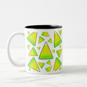 Zuckermais in Grün und Gelb Zweifarbige Tasse