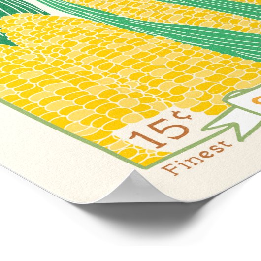 Zuckermais-Packplakat Poster (Ecke)