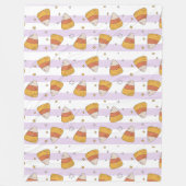 Zuckermais und Sterne Halloween-Muster Fleecedecke (Vorderseite)