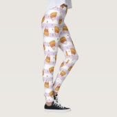 Zuckermais und Sterne Halloween-Muster Leggings (Rechts)