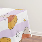 Zuckermais und Sterne Halloween-Muster Tischdecke (Beispiel)
