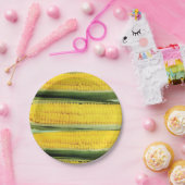 Zuckermais - Vintage Abbildung Pappteller (Party)