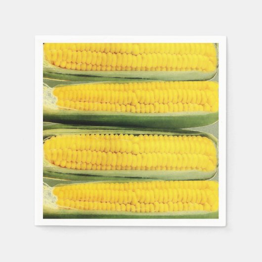 Zuckermais - Vintage Abbildung Serviette (Vorderseite)