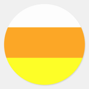 Zuckermaisfarbe Runder Aufkleber