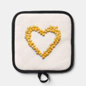 Zuckermaisherz Topflappen (Vorderseite)