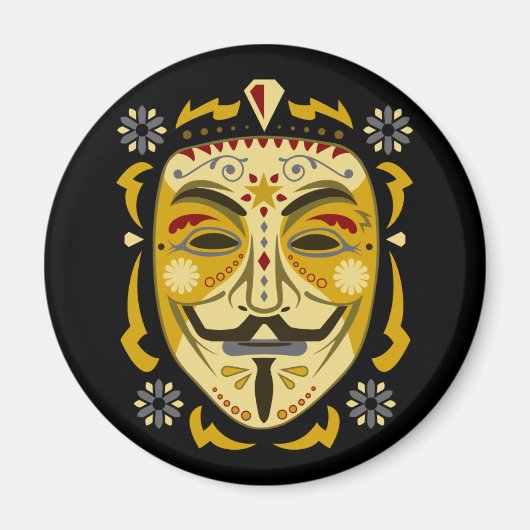 Zuckermaske Magnet (Vorne)