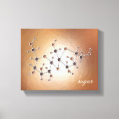 Zuckermolekül Leinwanddruck (Vorderseite)