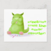 Zuckermonster Postkarte (Vorderseite)