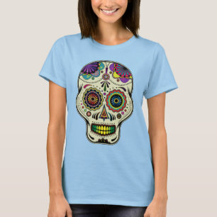 Zuckern Sie Schädel-Kunst - Tag des toten Shirts