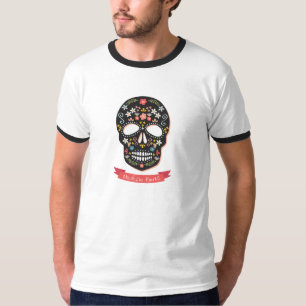 Zuckern Sie Schädel-Tag des tote Wand-T - Shirt -